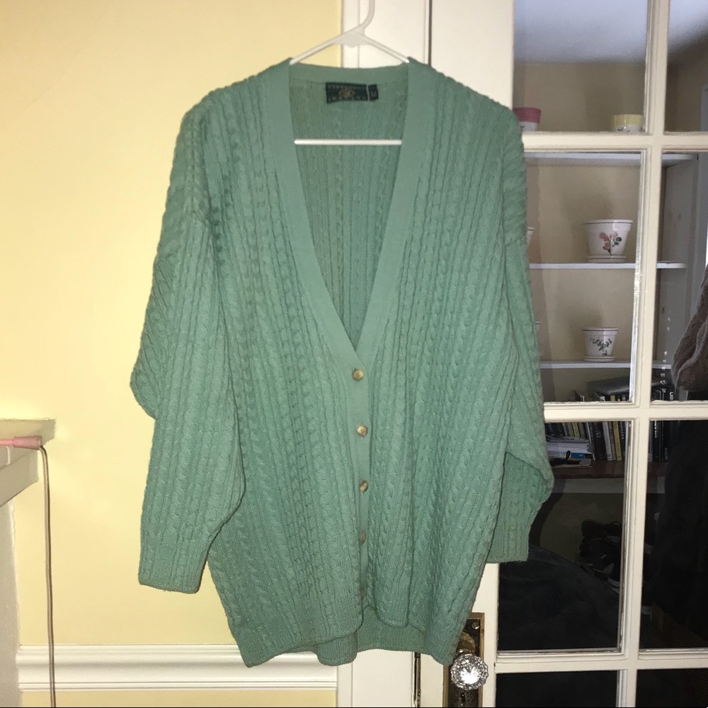 Gaeltarra Ireland Mint Green Sweater -Medium/Large
